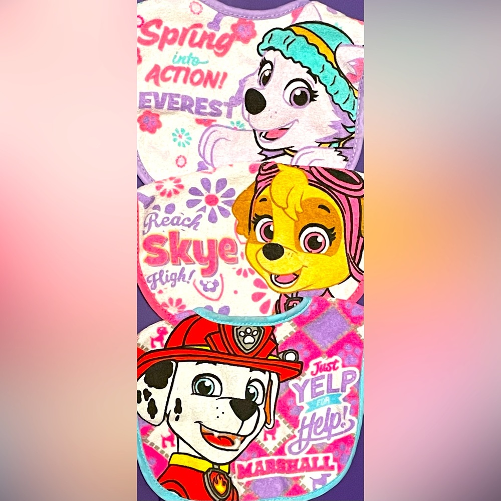 🐾 Paw Patrol bibs set of 3 🐾